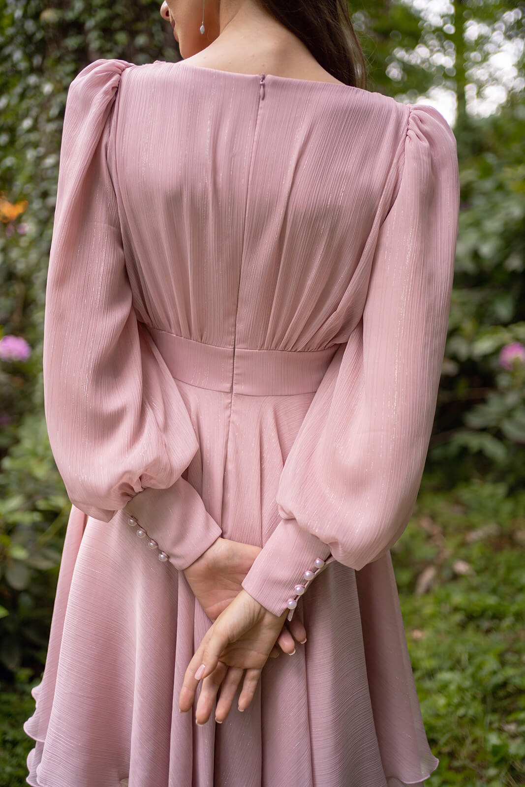 Poppy Pink – short evening dress, DAMA Couture.