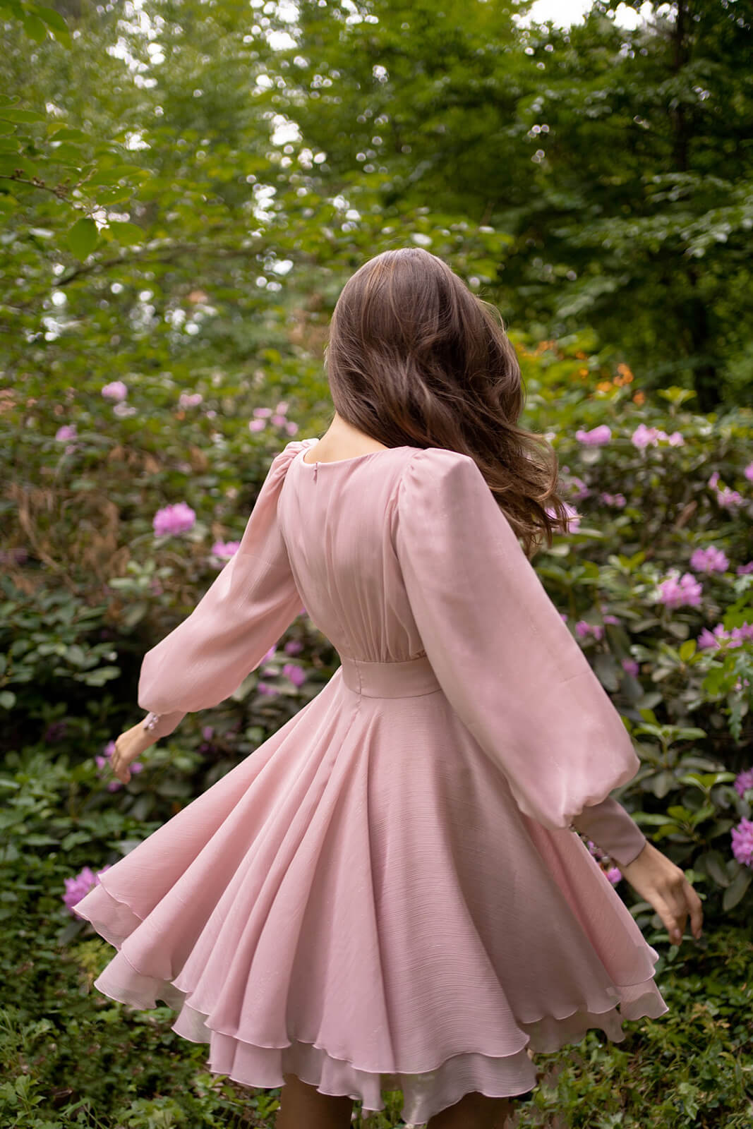 Poppy Pink – short evening dress by DAMA Couture.