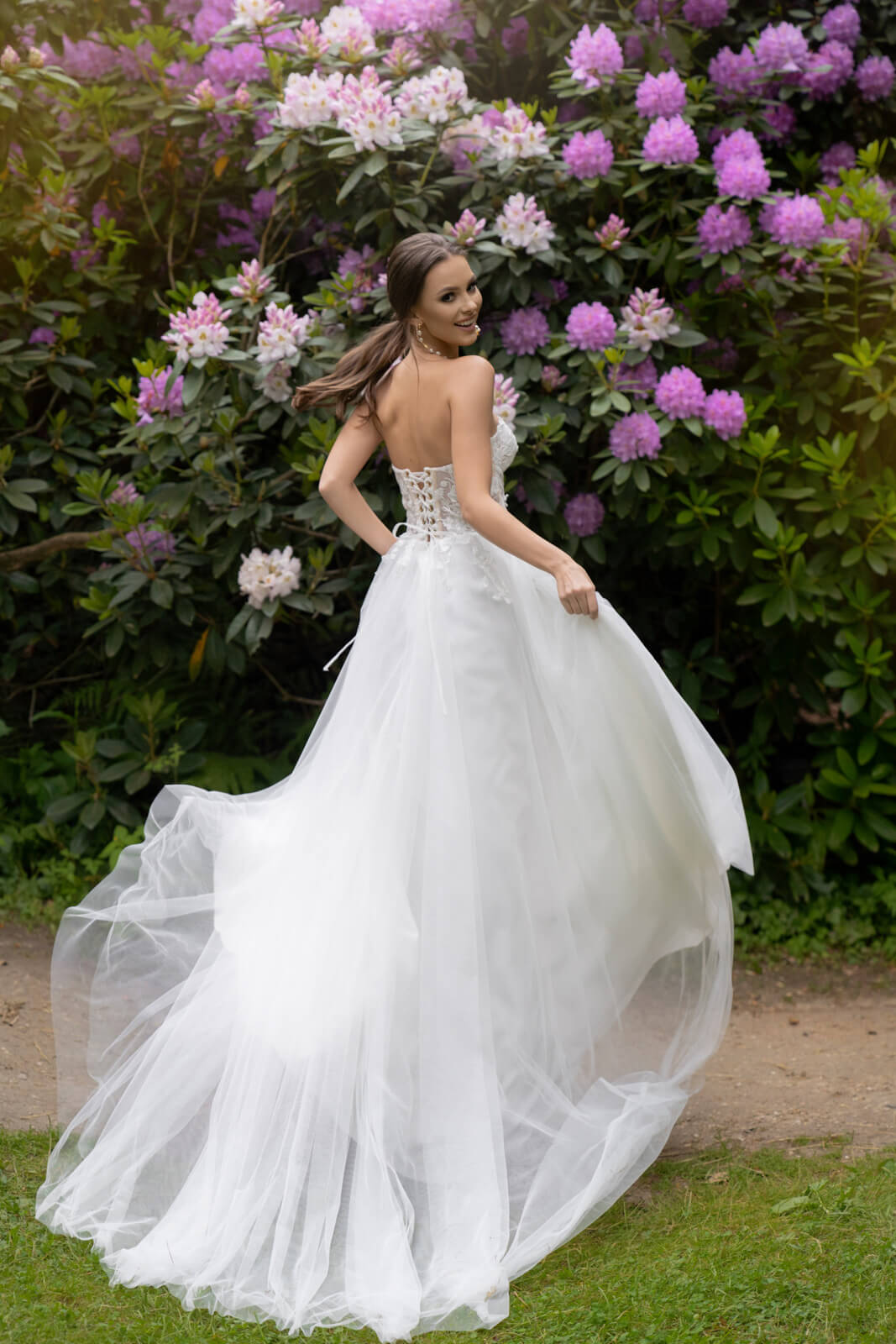 Lanka – DAMA Couture wedding dress, front view.