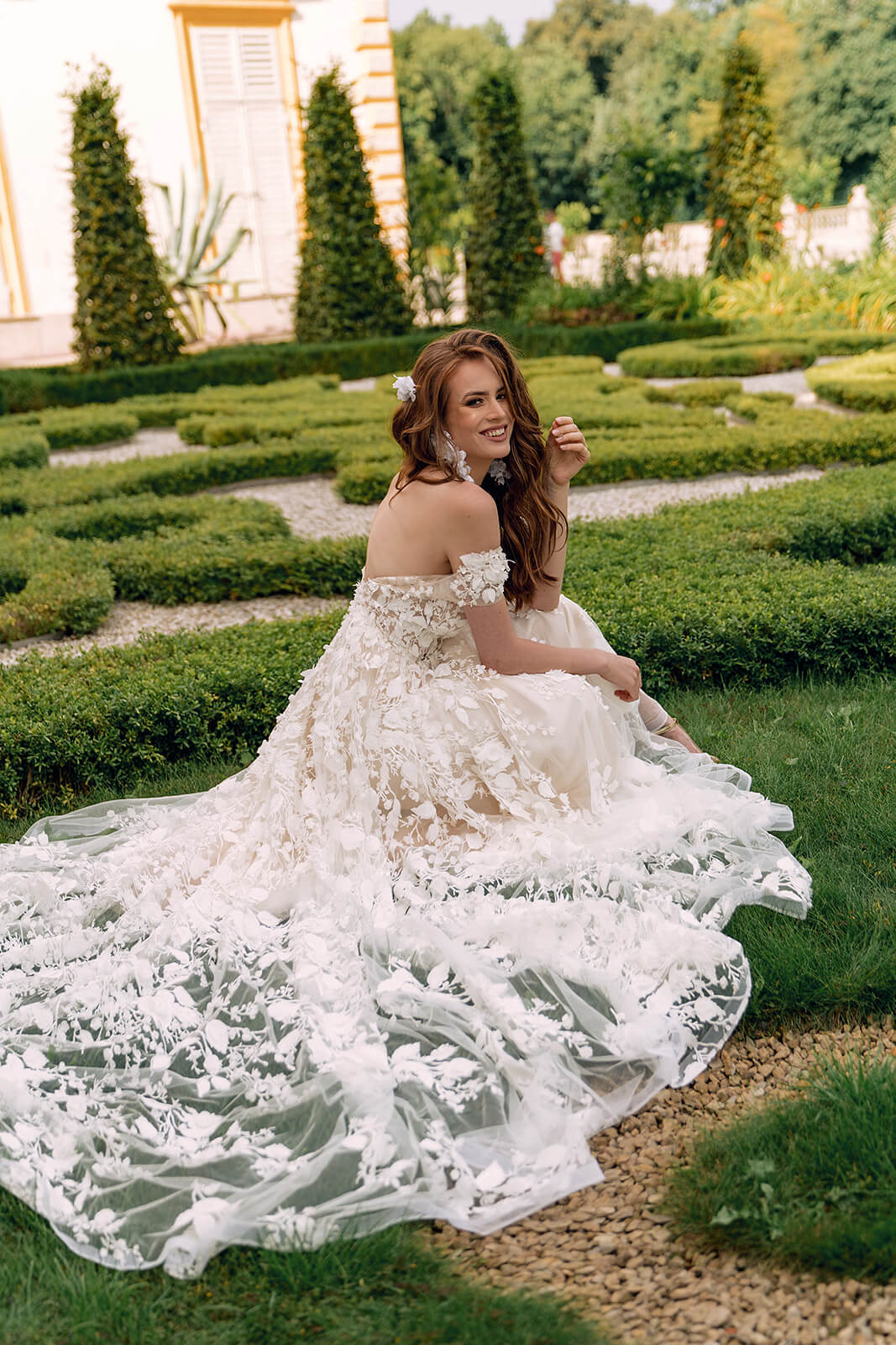 Azalea – DAMA Couture wedding dress, front view.