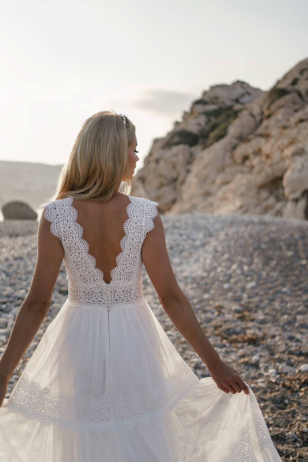 Wedding dress Lidia – DAMA Couture A-line wedding dress.
