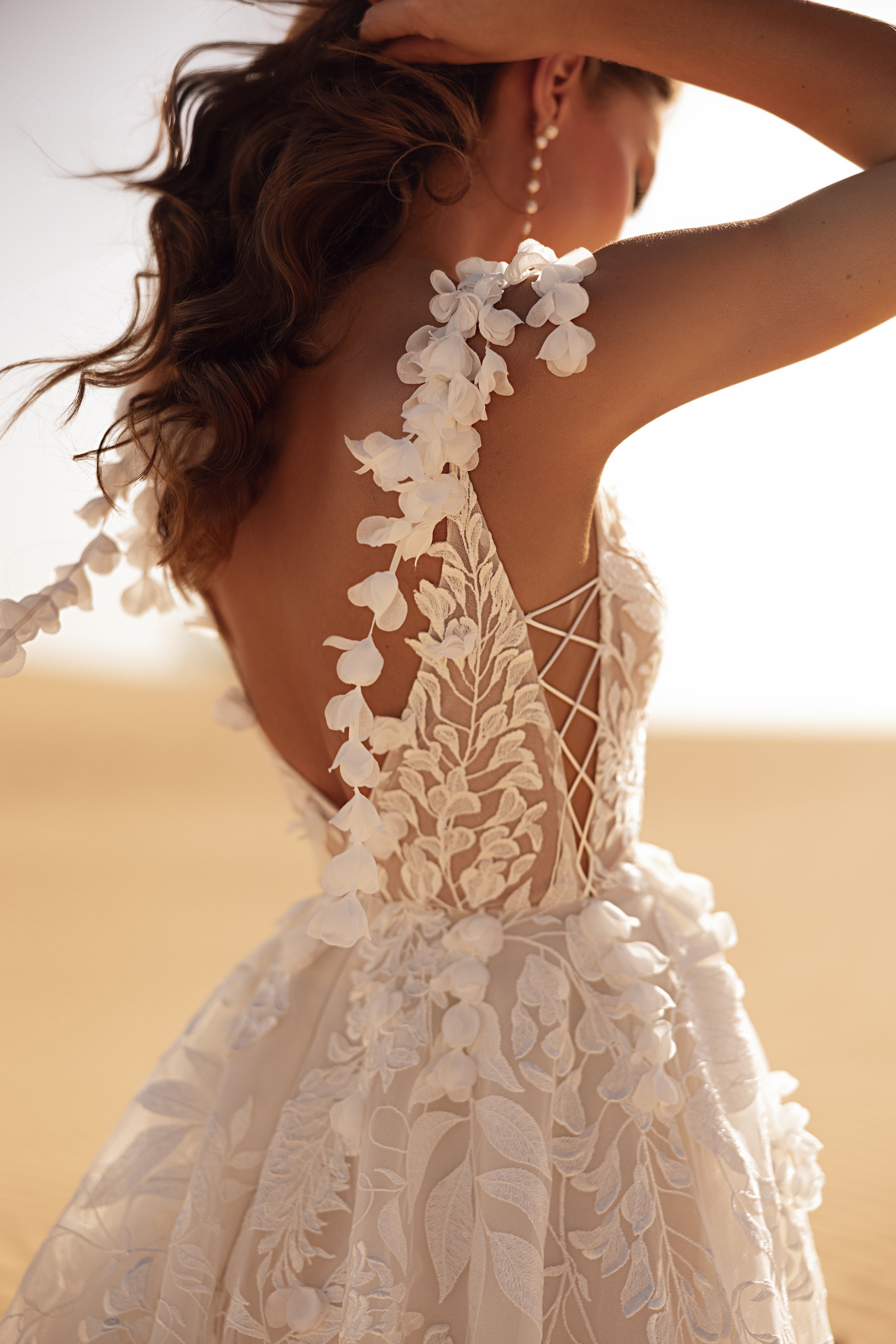 Wisteria – detail of the wedding dress.